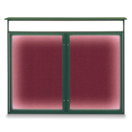 United Visual Products Open Faced Traditional Corkboard, 72x36" UV645A-BLACK-FORBO